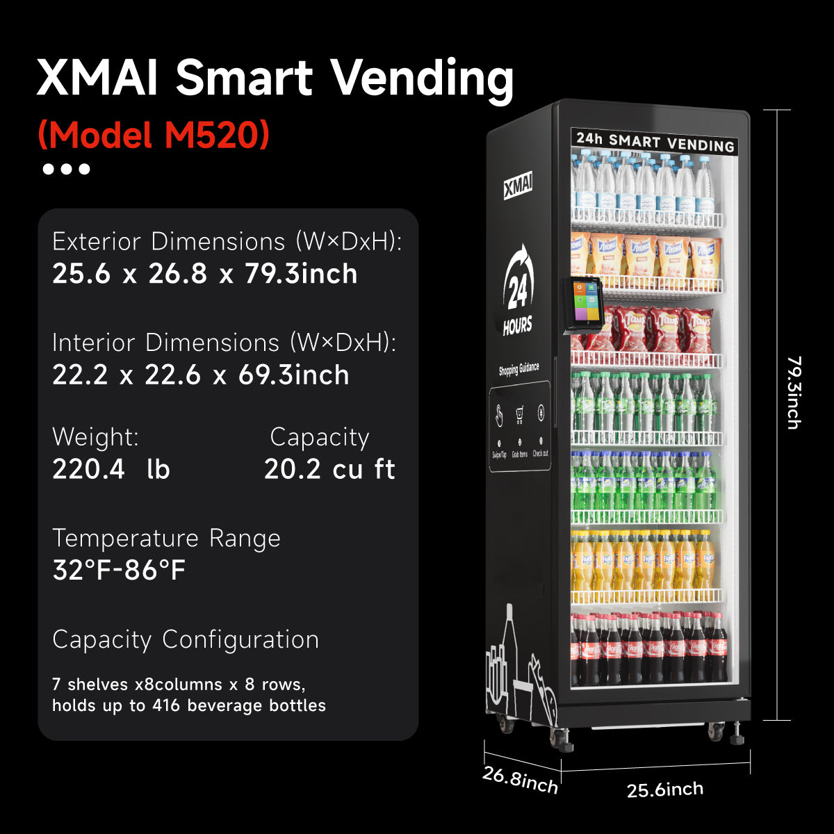 XMAI vending Pro 520L
